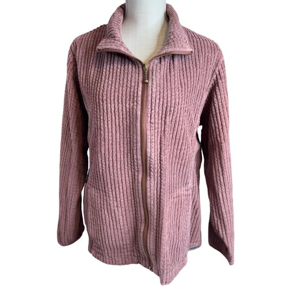 Woolrich Womens Ribbed soft Chenille Wide Wale Corduroy‎ Zip-Up Overshirt READ - Picture 1 of 11